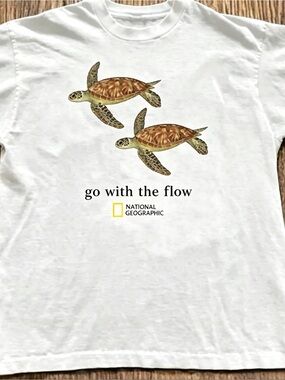 National Geographic Womens Mens T-shirt Unisex White